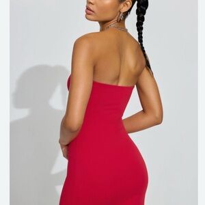 Garage Red Backless Dress